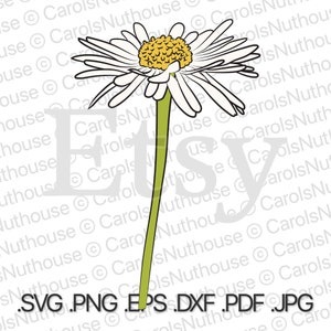 April Daisy SVG, Daisy Flower SVG, Flower Daisy svg, SVG Daisy Flower, Birth Flower svg