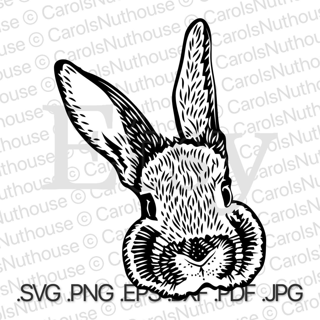 Bunny SVG Easter Bunny SVG Bunny Face SVG Bunny Head Svg - Etsy