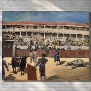 Spanish Matador Poster Print Wall Art, Spanish Matador Canvas Wall Art,  Ready to Hang, Canvas or Poster