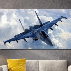 Art mural sur toile F-16 Falcon Fighter Jet - Impression de motifs d&#39;avions militaires F-16, Impression de motifs d&#39;avions F-16 Tomcat