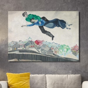 Marc Chagall Canvas Wall Art Print Marc Chagall Exhibition Poster, Marc Chagall Exhibition Museum of Home Decor, Vintage Exhibition Print,