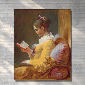 Fragonard Young Girl Reading 1769 Canvas Wall Art Fragonard Office Poster Young Girl Reading Print Jean Honore Fragonard Gallery Museum