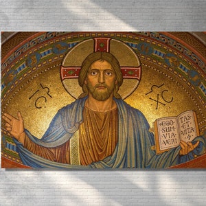 Jesus Christ Wall Art Canvas, Spiritual Wall Decor, Church Wall Decor, Christian Canvas Wall Art, Jesus Christ Canvas Print Art Poster Art