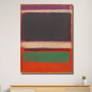 Rothko Painting Canvas, Mark Rothko Wall Art Mark Rothko Canvas Poster, Mark Rothko Canvas Print,Marc Rothko Exhibition Wall Art CANVAS