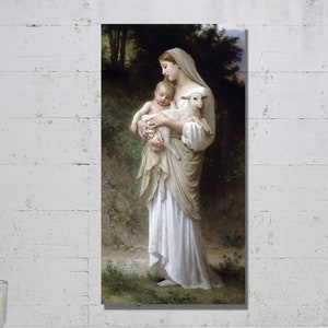 William-Adolphe Bouguereau Innocence (1893) Modern Canvas Wall Art Museum Reproduction Innocence Poster,William-Adolphe Bouguereau Print Art