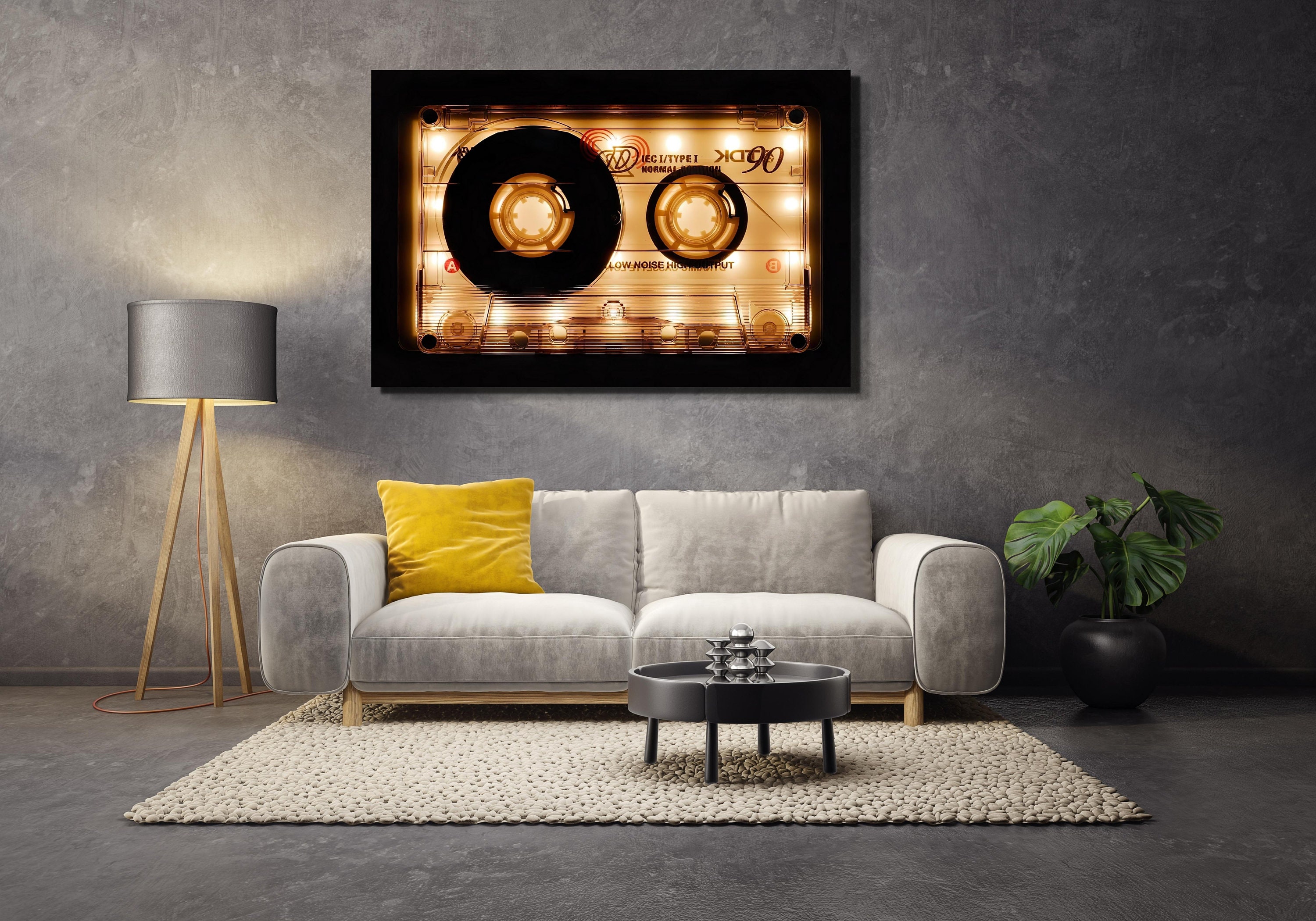 Cassette Tape Canvas Wall Art, Musical Memories Decorate Your Space