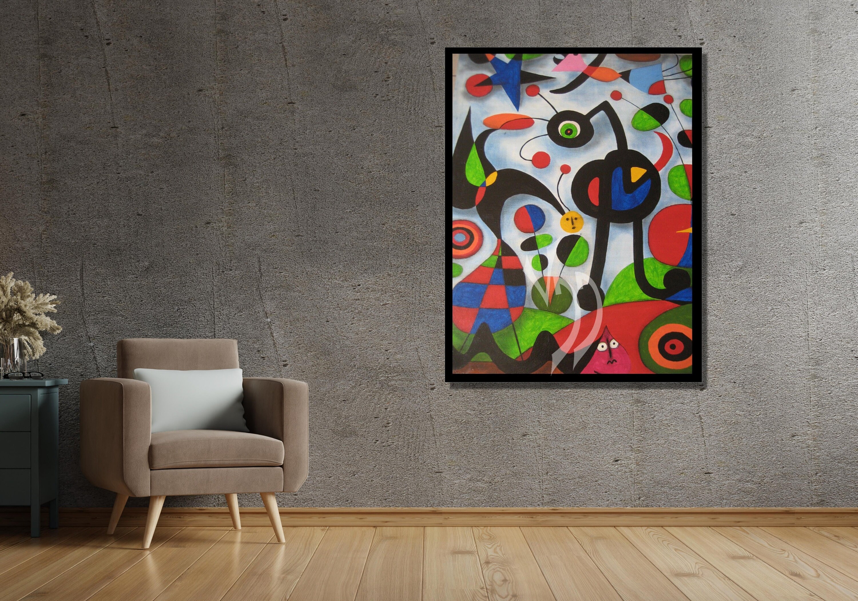 Joan Miro the Harlequin's Carnival Canvas Wall Art,surreal Wall Art ...