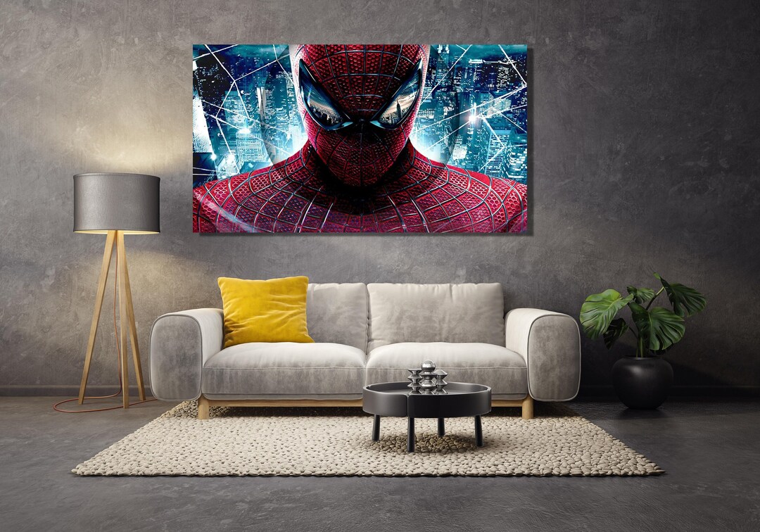 Spiderman Poster, Spiderman Canvas Wall Art, Spiderman Home Decor