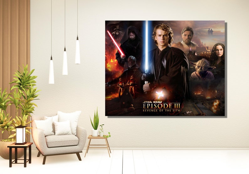 Anakin Canvas,star Wars Poster Anakin Skywalker Art, Clone Wars, Darth