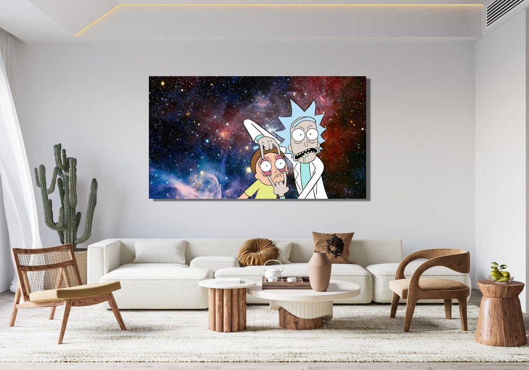 Rick and Morty Art Rick and Morty Decor Rick and Morty Wall Etsy
