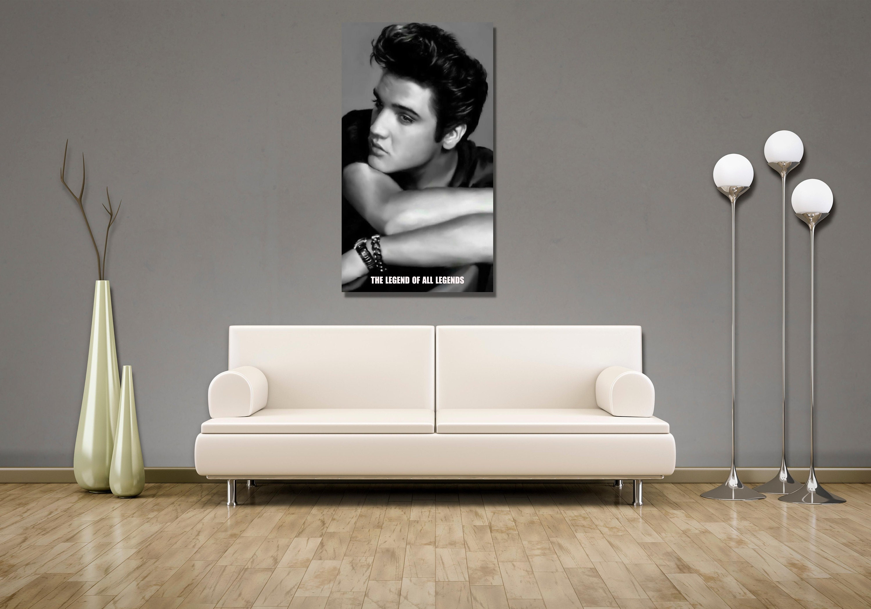 Elvis Presley Canvas Wall Art Elvis Presley Poster Print Etsy