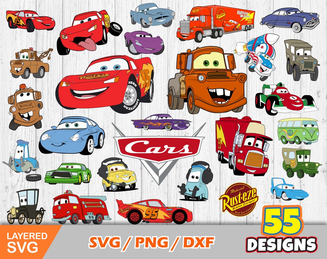 Cars Clipart Bundle, Cars Svg Cut Files for Cricut / Silhouette
