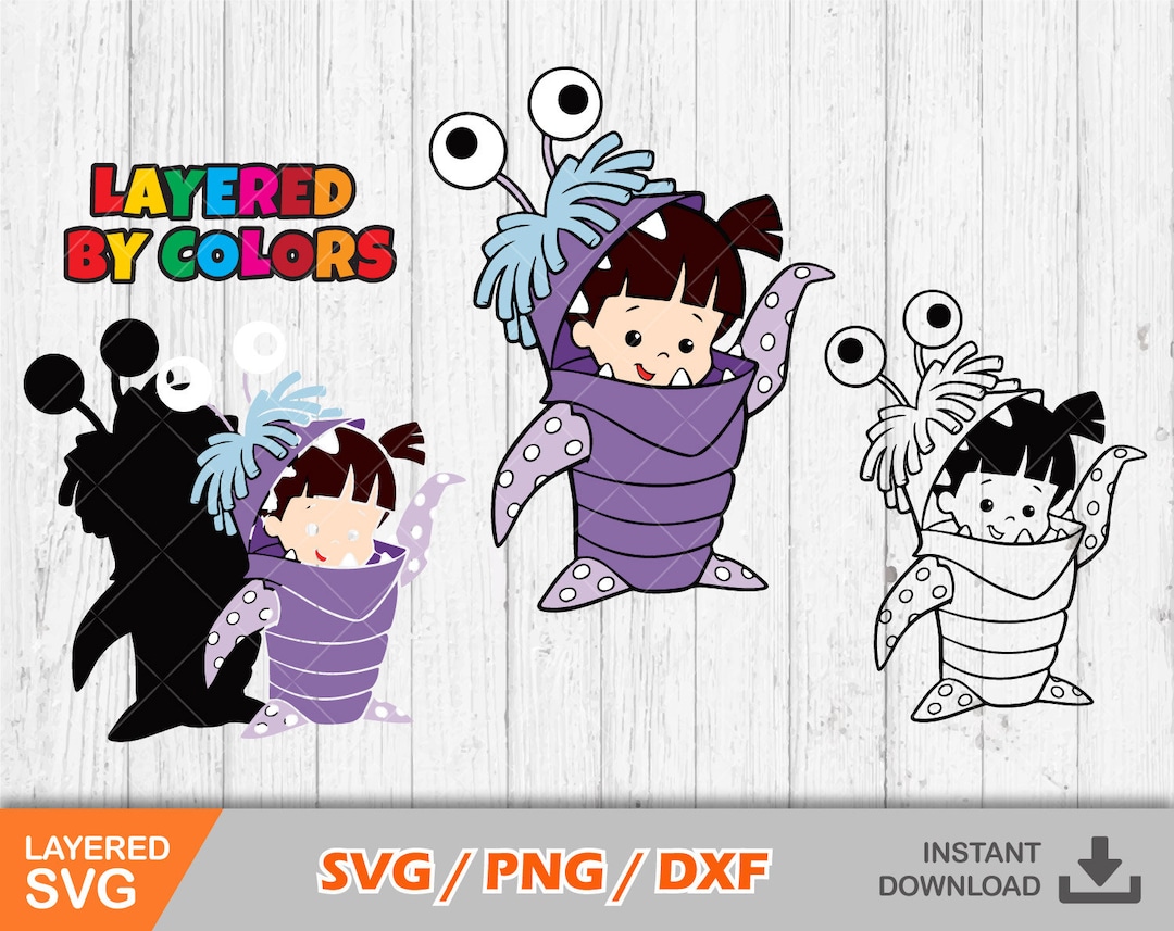 Monsters Inc Boo Clipart, Monsters Inc Svg Cut Files for Cricut ...