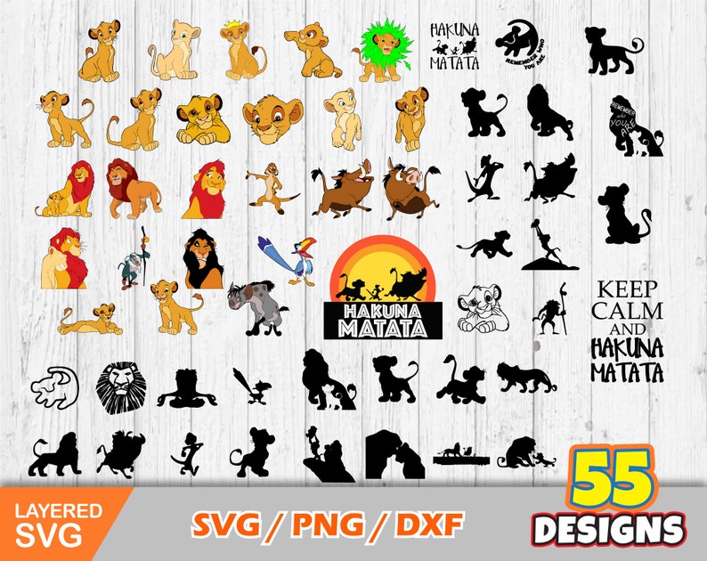 Lion King Clipart Bundle the Lion King SVG Cut Files for - Etsy