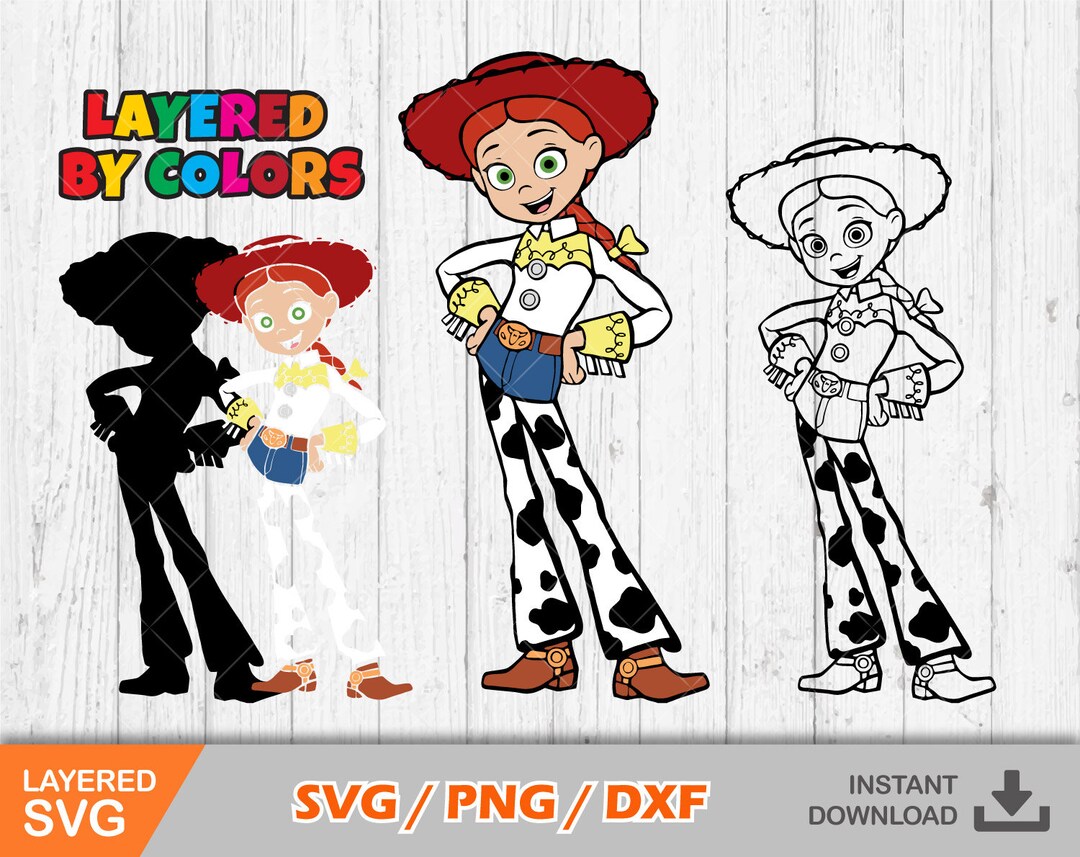 Jessie Svg Clipart, Toy Story Svg Cut Files for Cricut / Silhouette