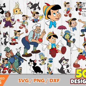 Pinocchio clipart bundle, Pinocchio svg cut files for Cricut / Silhouette, Pinocchio svg, png, dxf, instant download