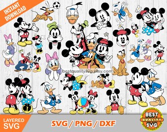Mickey Mouse Silhouette Svg Bundle Mickey Mouse Silhouette Mickey And 
