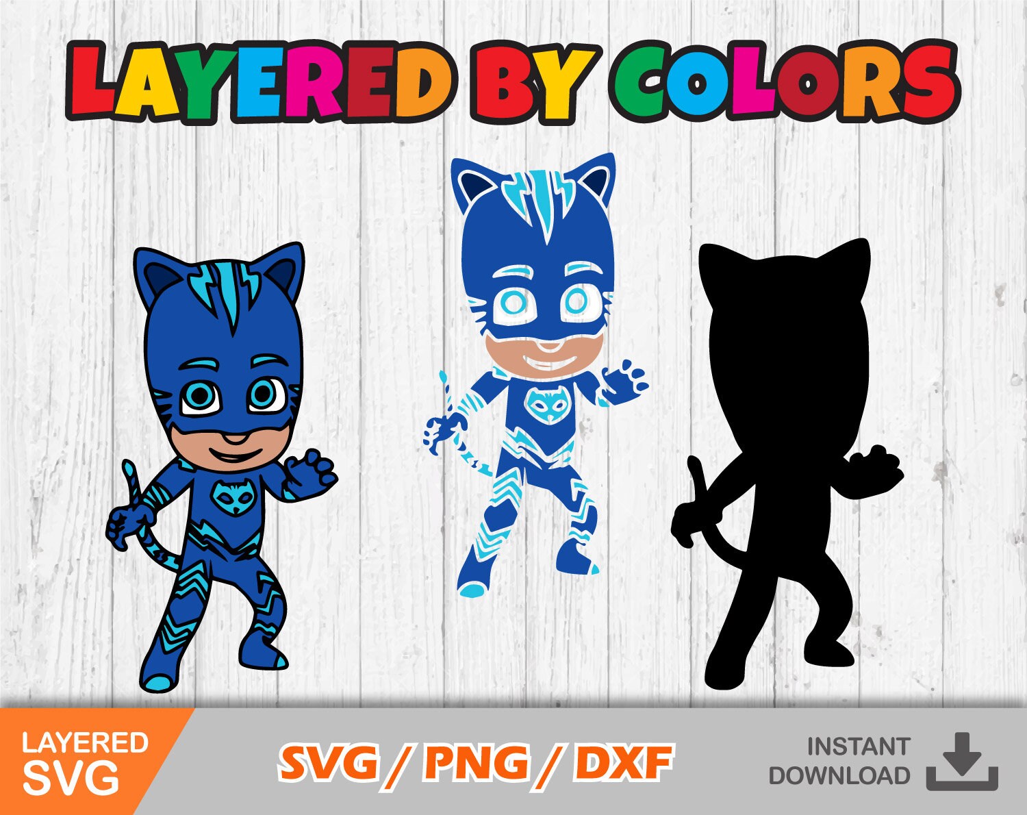 PJ Mask Clipart Bundle PJ Mask Svg Cut Files for Cricut / - Etsy Canada