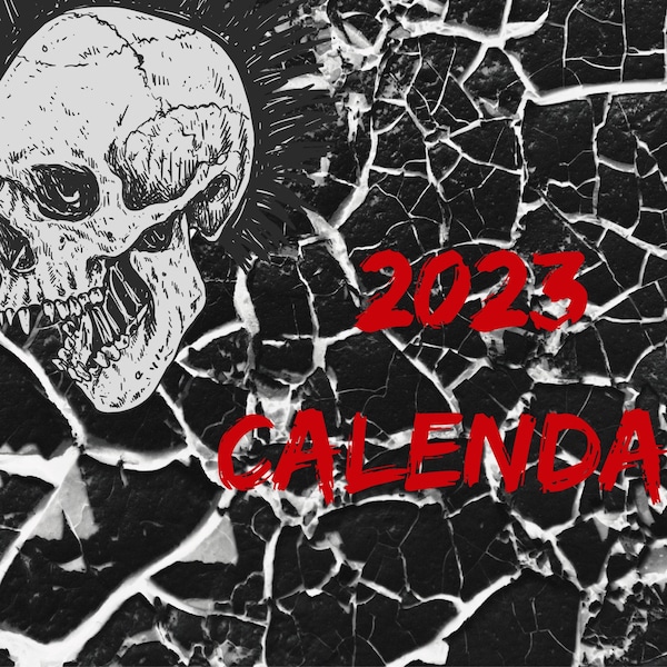 Goth Printable Calendars Etsy UK