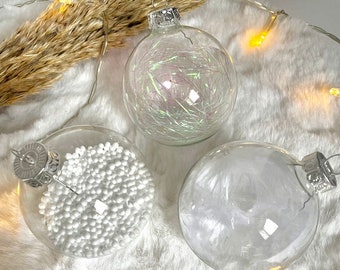 Personalized transparent Christmas ball