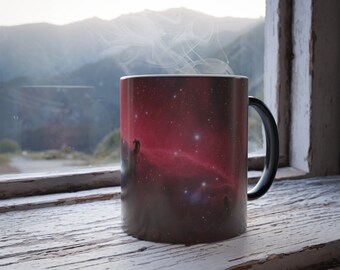 Nebula Morphing Mug, Pink Nebula, Color Morphing, Magic Mug, Gift Giving Idea, Cool Space Coffee Mug