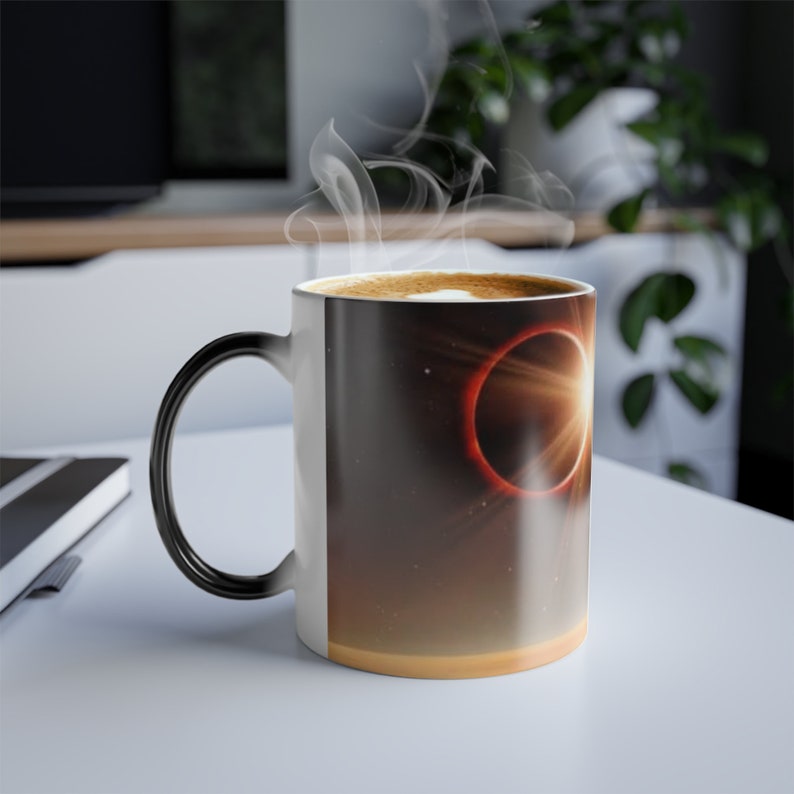 Eclipse, Emerging Star, Magic Coffee Mug, Color Morphing Mug, 11oz image 1