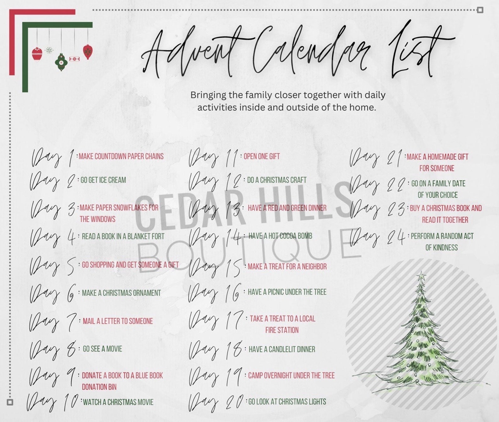 Advent Calendar for Kids Advent Calendar for Adults Advent Etsy