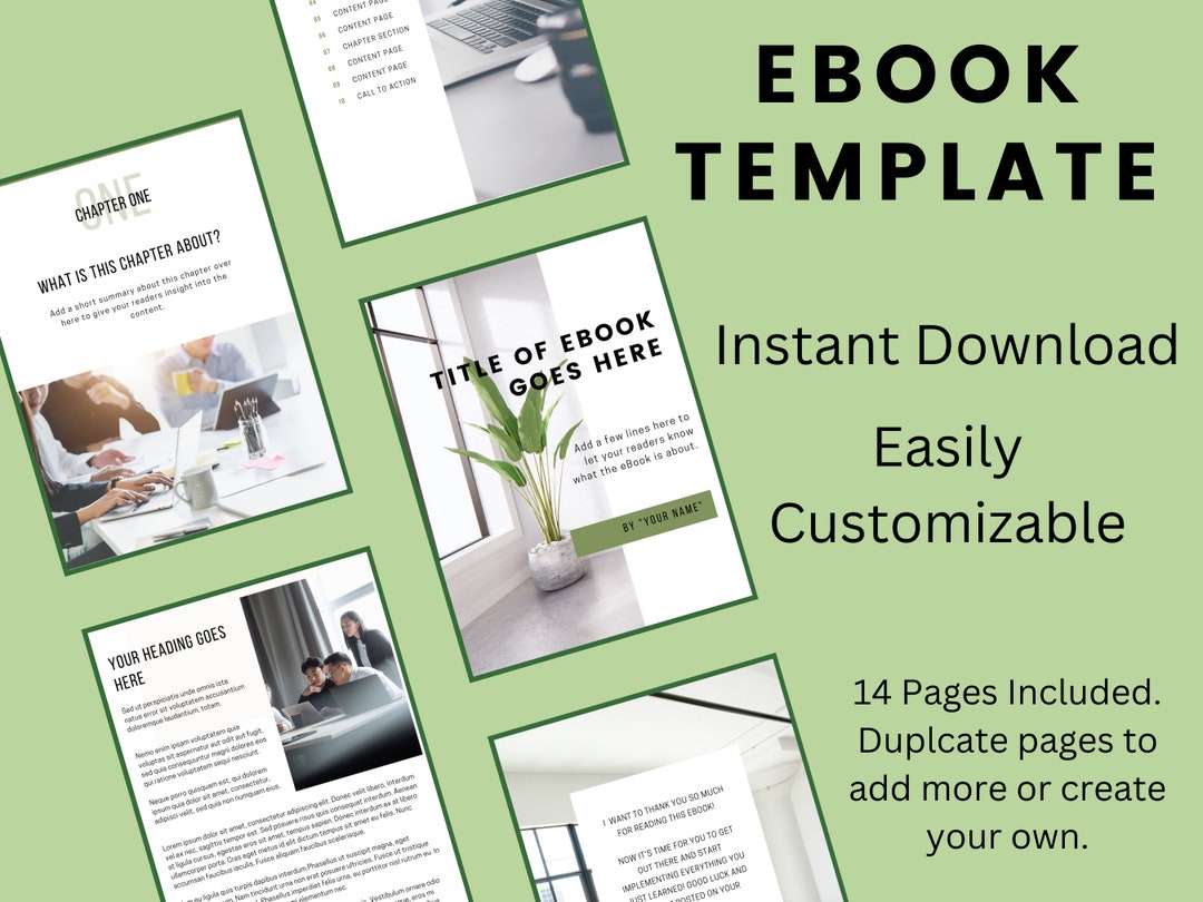 Workbook Template, Ebook Template Canva, Ebook Template, Workbook