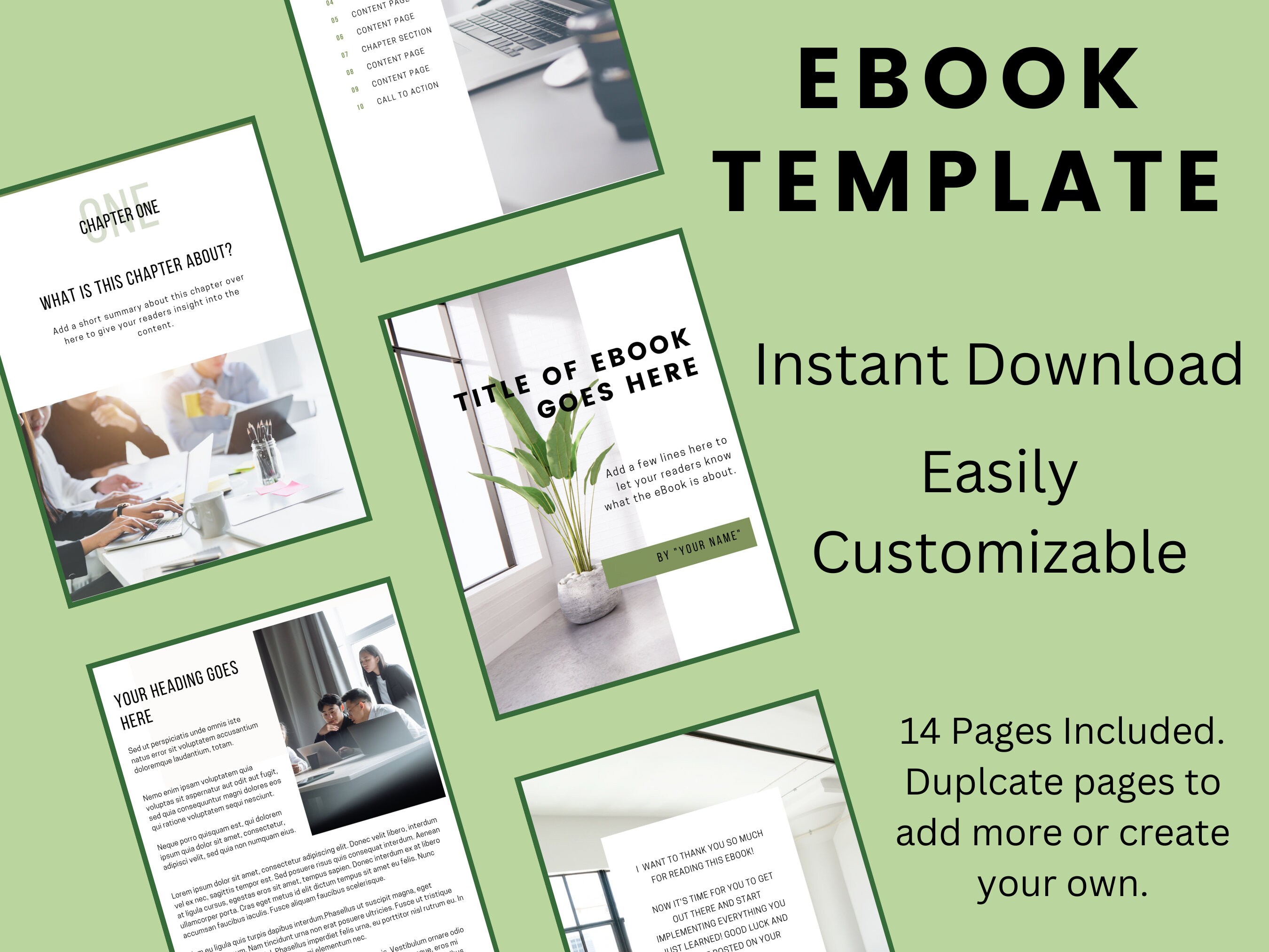 Workbook Template, Ebook Template Canva, Ebook Template, Workbook