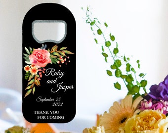 Personalized Wedding Favors for Guests in Bulk , Wedding Shower Favors , Bridal Party Gifts for Guests , Save the Date Bottle Opener