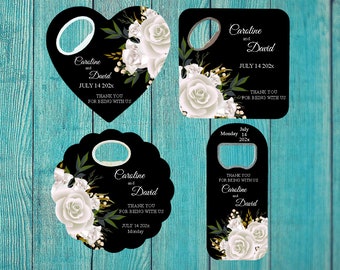 Custom Wedding Gifts , Wedding Favors for Guests , Magnets for Wedding Favors , Magnets for Save The Date , Personalized Wedding Favors