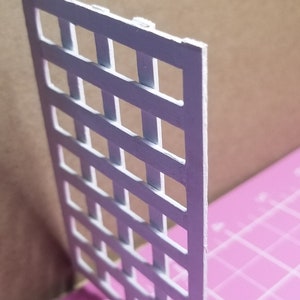 Miniature White Trellis for Dollhouse Decor 1:12 scale