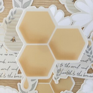 Honeycomb Sticker | Dishwasher Safe Sticker | Aesthetic Sticker