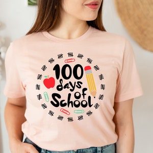 100 Days of School Shirt, 100 Day Shirt, 100th Day Of School Celebration, Student Shirt, Back to School Shirt, Gift For Teacher