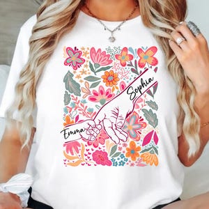 Comfort Colors Custom Mom And Daughter Shirt, Mothers Day 2026, Pinky Promise Shirt, My First Mother Day, Family Love Shirt, 1st Mothers Day afbeelding 2