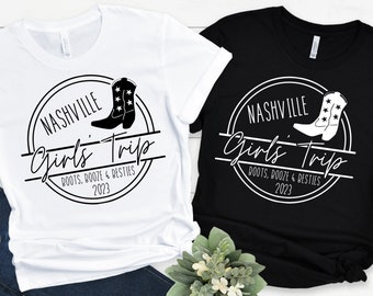 Nashville Girls Trip Shirt, Girls Trip Nashville Shirt, Girls Travel Shirt, Girls Trip Matching Shirt, Girls Vacation Shirt, Road Trip Shirt