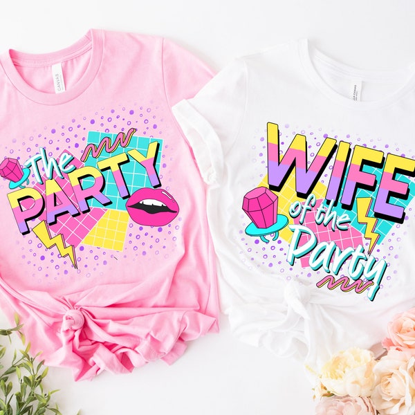 Bride Bachelorette Outfit, Beach Bachelorette Party Shirt, Retro Bach Wife of the Party Shirt, 90's Bachelorette Party Shirt for the Bride