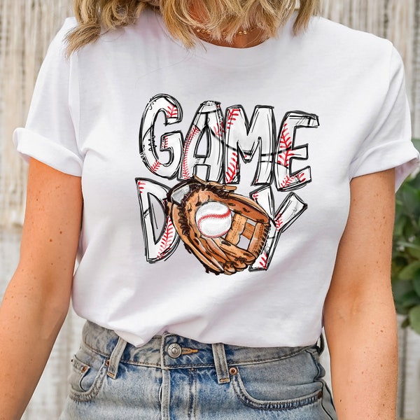 Baseball Shirt, Baseball Game Day Shirt for Women, Baseball Game Day TShirt, Baseball Mom Shirt, Game Day Baseball, Game Day Tee for Women