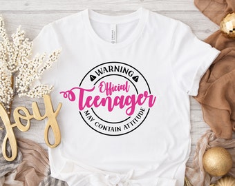 Official Teenager T-Shirt: 13th Birthday Gift