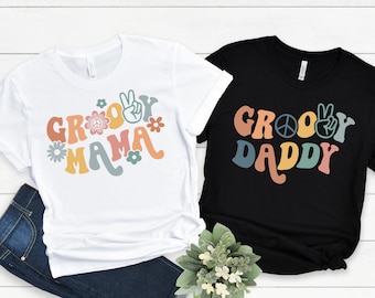 Two Groovy Family Shirts: Retro Birthday Matching Hippie Tee
