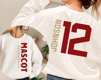 Custom Basketball Sweatshirt: Personalized Name & Number, Game Day Hoodie