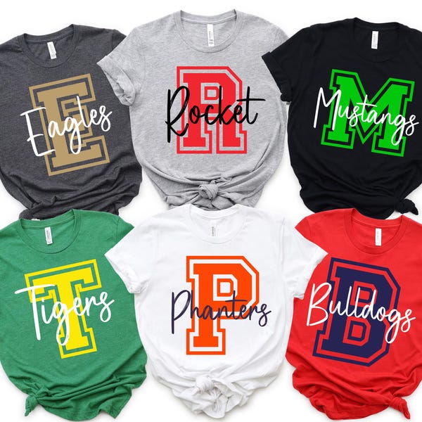 Custom Mascot T-Shirt: School Team Spirit Tee