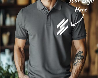 Custom Logo Performance Polo Shirt: UPF50, Moisture-Wicking