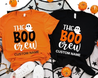 Custom Halloween Shirts: The Boo Crew Matching Family Ghost Shirt