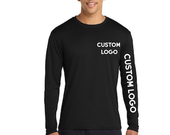 Custom Performance Shirt Long Sleeve Sport T Shirt Custom Poly Shirt, Custom tshirt, Custom Sport Shirt, Personalized Printing T-Shirt shirt