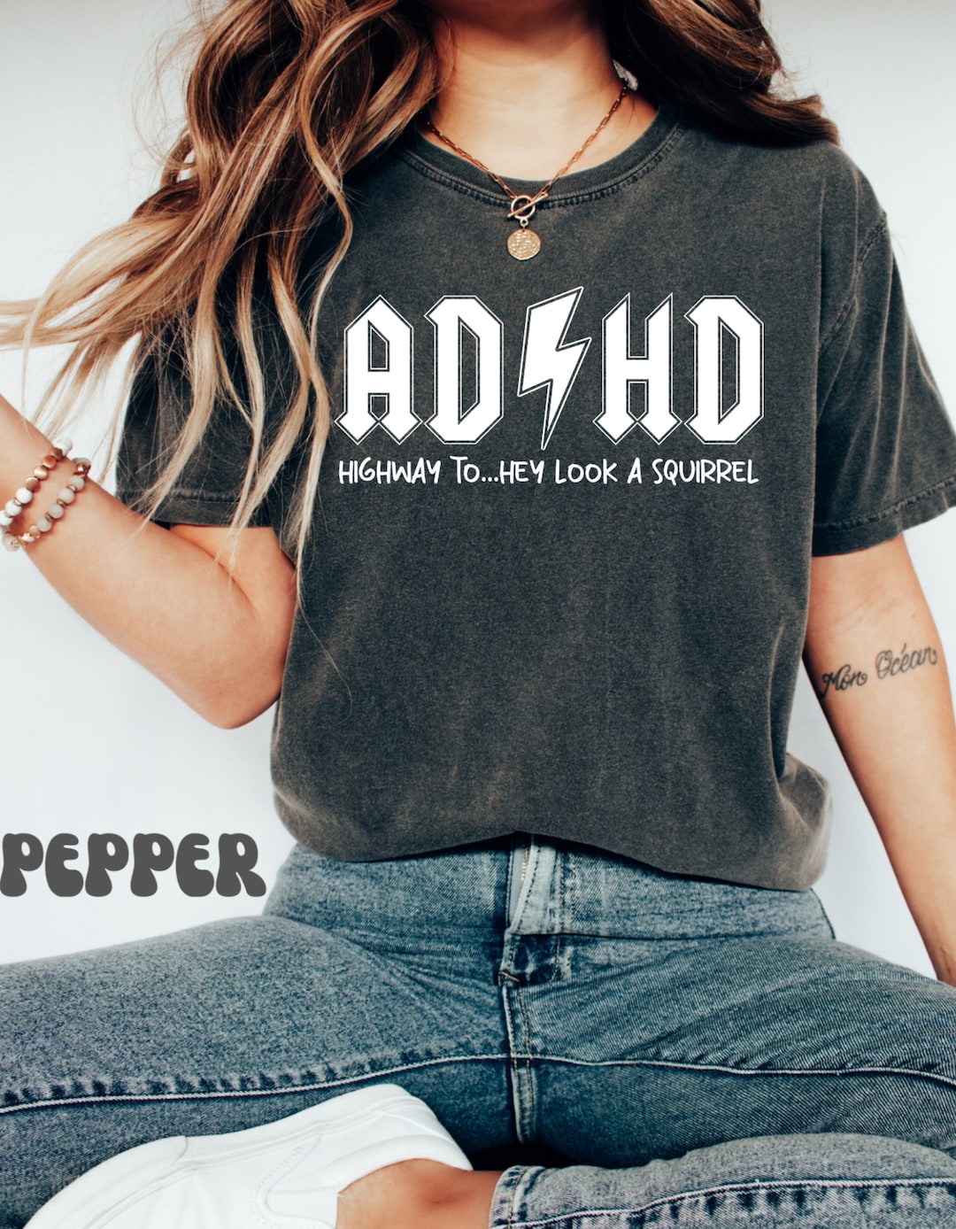 ADHD Shirts, Mental Health T-shirt, Funny Saying Graphic Tees,adhd ...