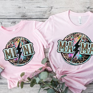 Leopard Mama Shirt, Leopard Mini Shirt, Blessed Mama, Blessing Mini, Family Matching Shirt, Mama Mini Shirt, Mama Mini Matching,Gift for Her