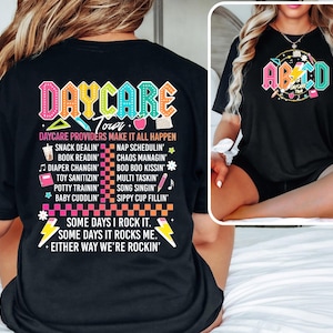 Comfort Retro Daycare Shirt, Daycare Tour Shirt,Daycare Worker Gift,Cute Daycare Staff Crew,Childcare Provider Shirt,Toddler Teacher