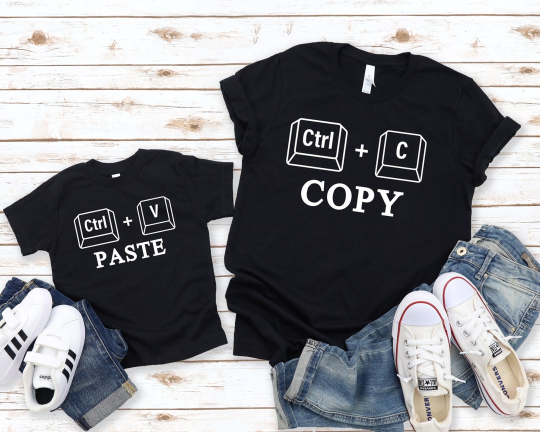Copy Paste Shirt Set - Father and Baby Matching Shirts, Copy and Paste ...