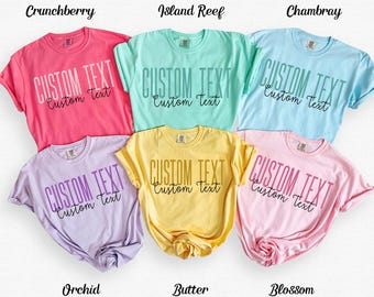 Custom Comfort Colors Teacher Shirt: Personalized Team Name Tee